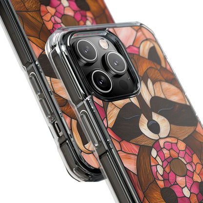 Raccoon Holds Donut iPhone Case - Impact