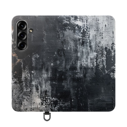 Midnight Brushstroke - Samsung S25 Case - Lompakkokotelo