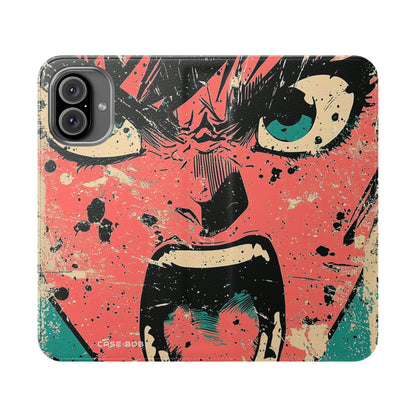 Shouting Face Burst - iPhone 16 Plus Case - Wallet