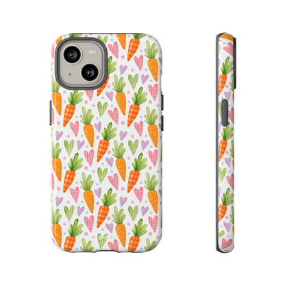 Carrots Embrace Hearts - iPhone Case