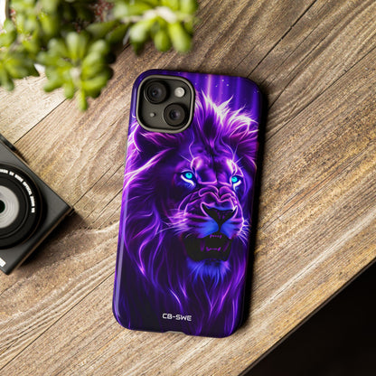 Neon Lion Majesty - iPhone Case