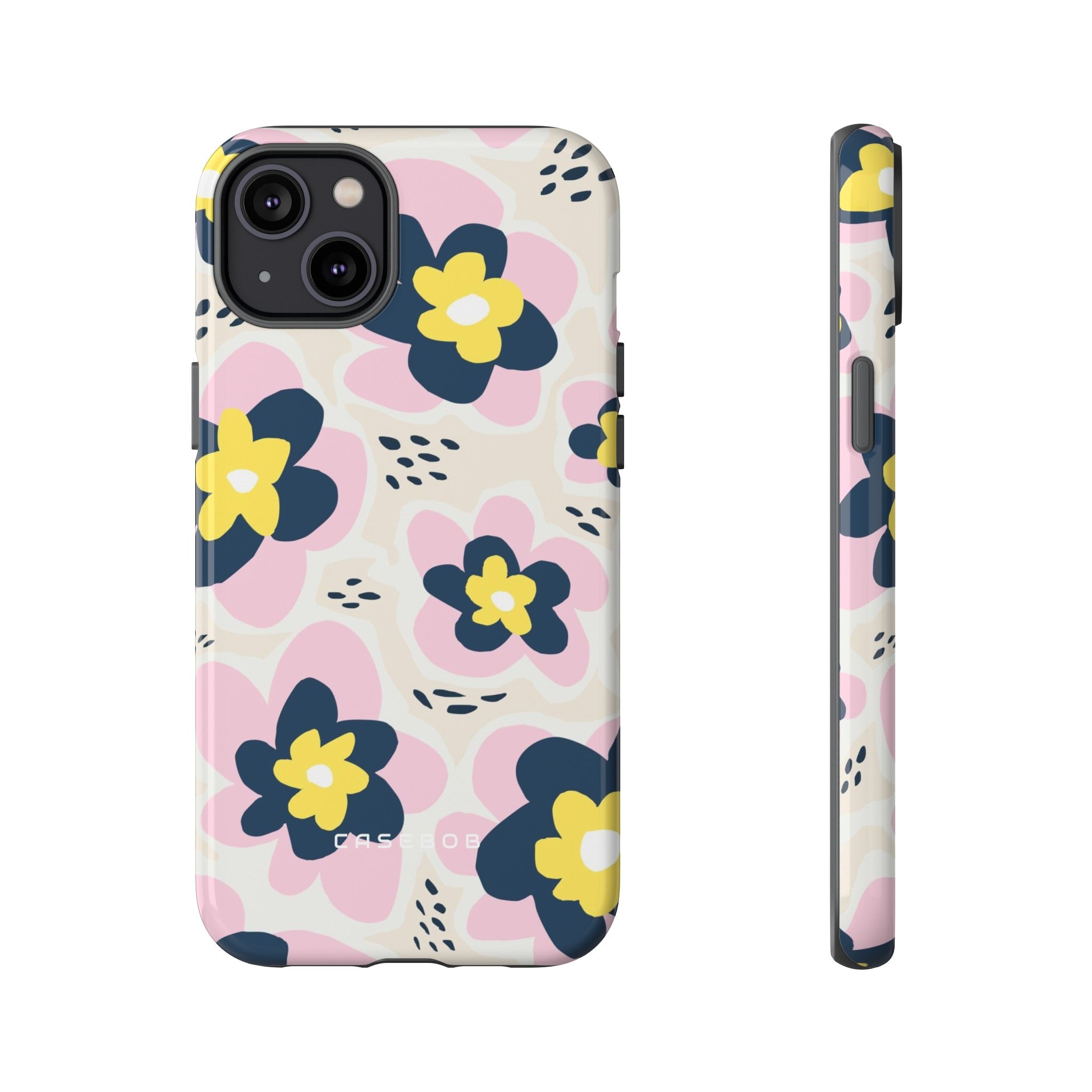 Pink Happy Flower - Protective Phone Case