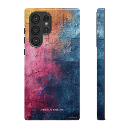 Blue Pink Abstract - Tough Samsung S22 Phone Case