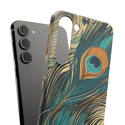 Art Nouveau Peacock Elegance Samsung S23 - Slim Phone Case