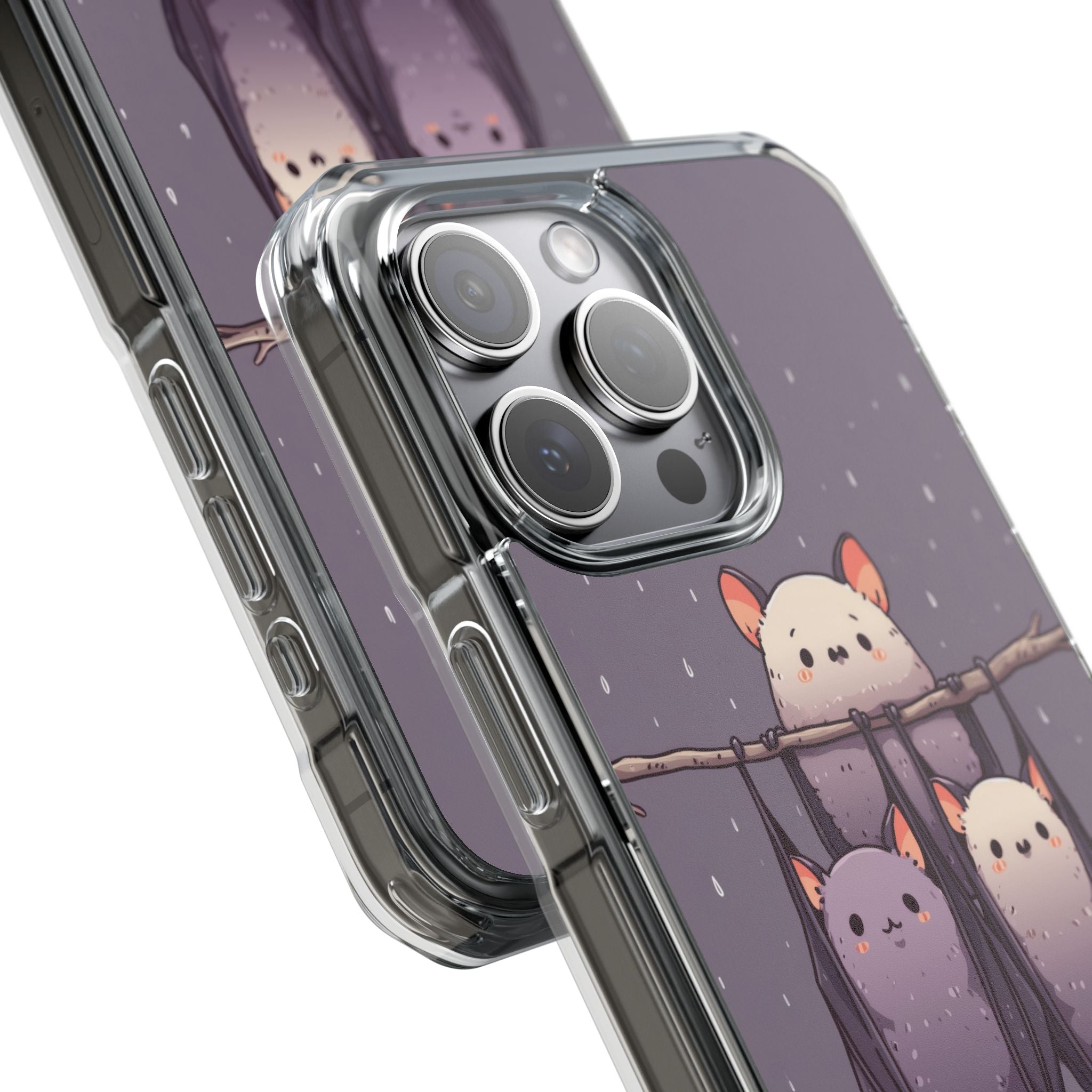 Bats Hang Playfully iPhone Case - Impact