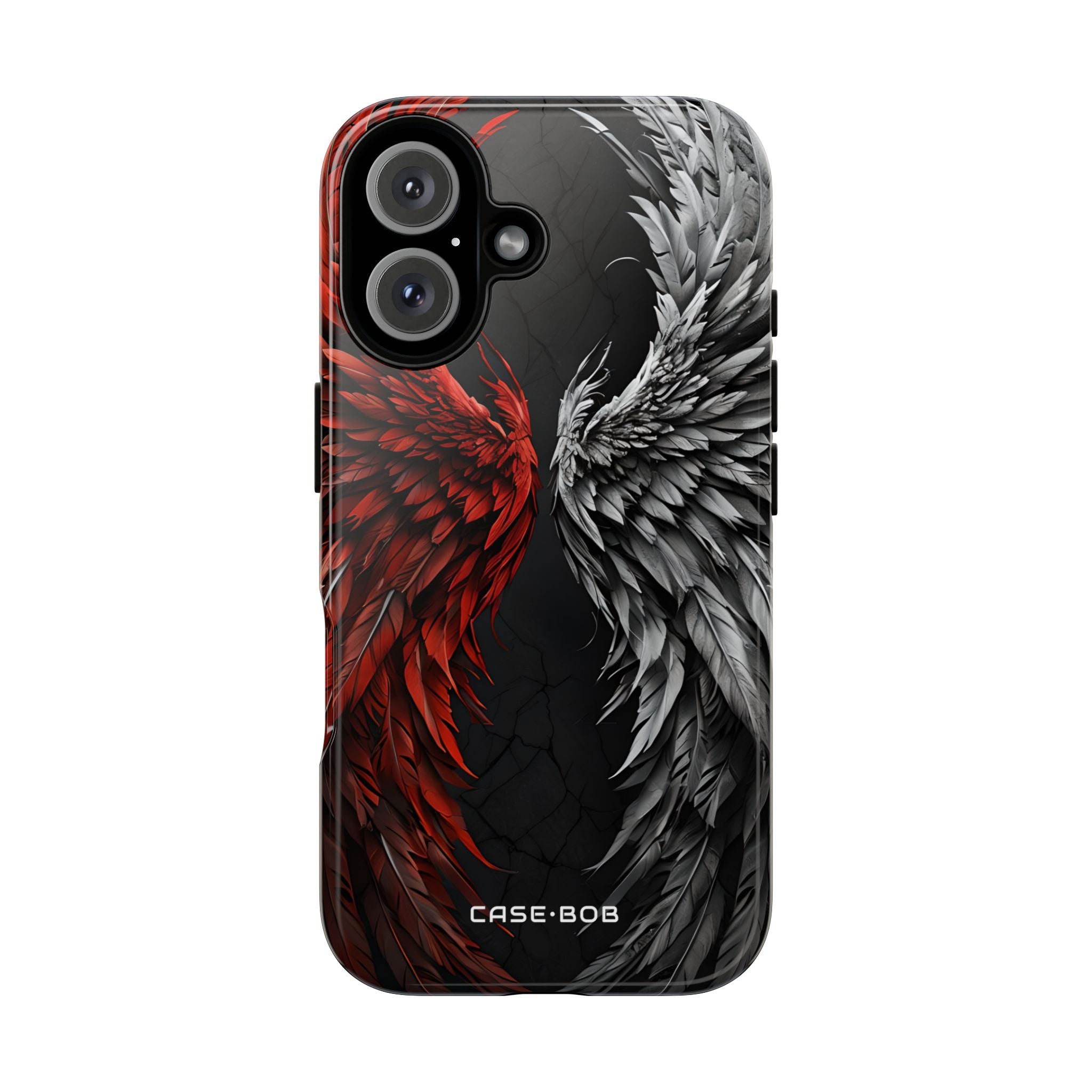Crimson White Wings iPhone 16 Plus Case - Tough