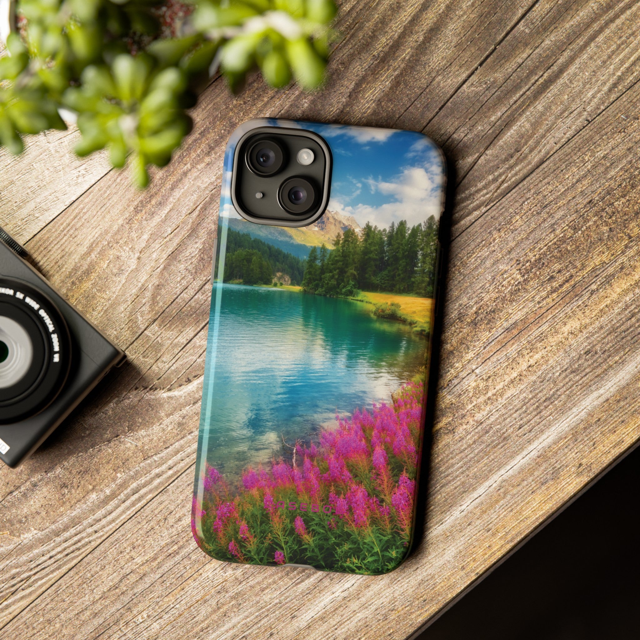 Azure Alpine Lake Phone Case - Protective Phone Case