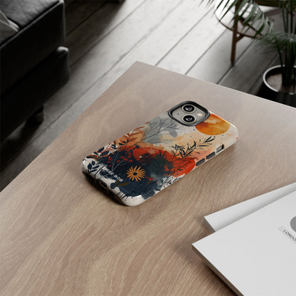 Orange Solstice iPhone 14 Case - Tough