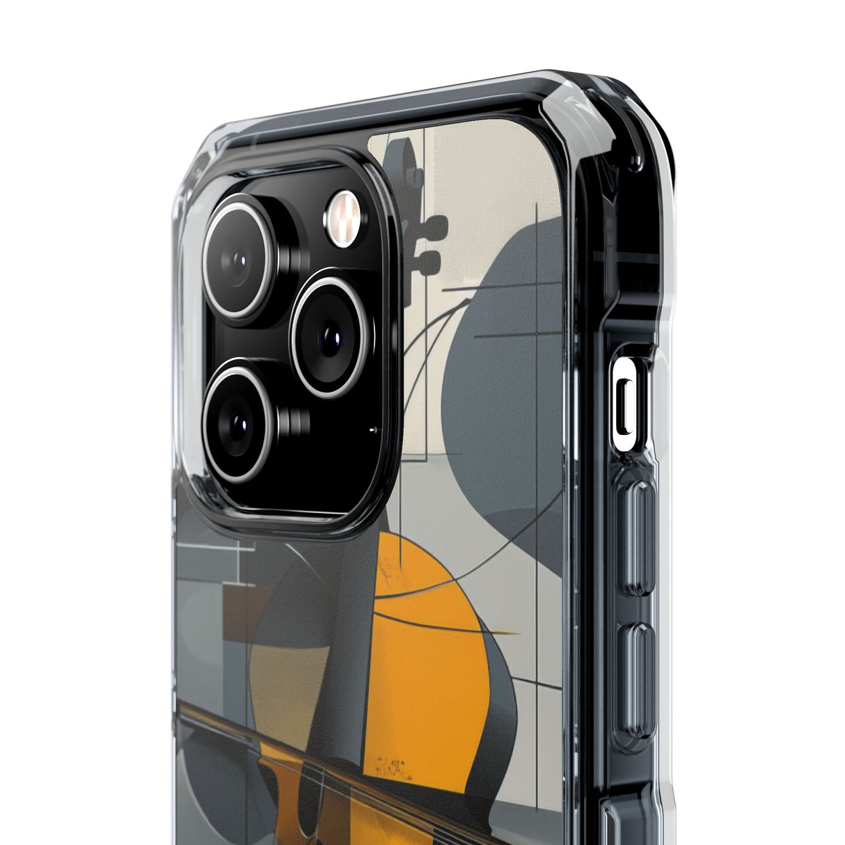 Cello Abstraction - Phone Case for iPhone (Clear Impact - Magnetic)