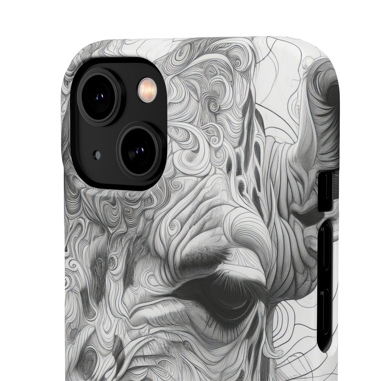 Monochrome Giraffe | Slim Phone Case for iPhone