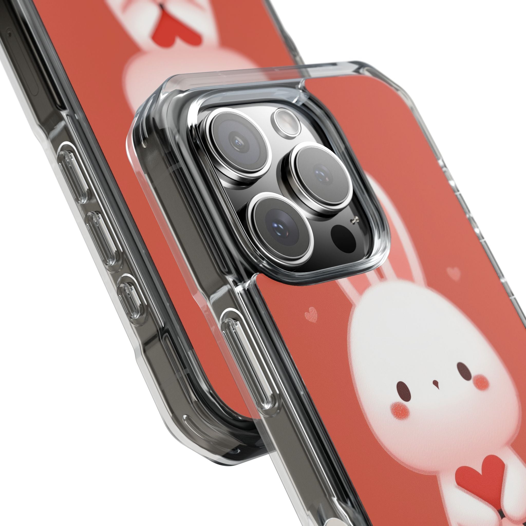 Bunny Holds Heart iPhone Case - Impact