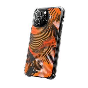 Pantone Tangerine Design | Handyhülle für iPhone (Clear Impact Case – magnetisch) 