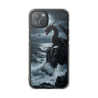 Dragon Roars Against Sea iPhone Case - Impact