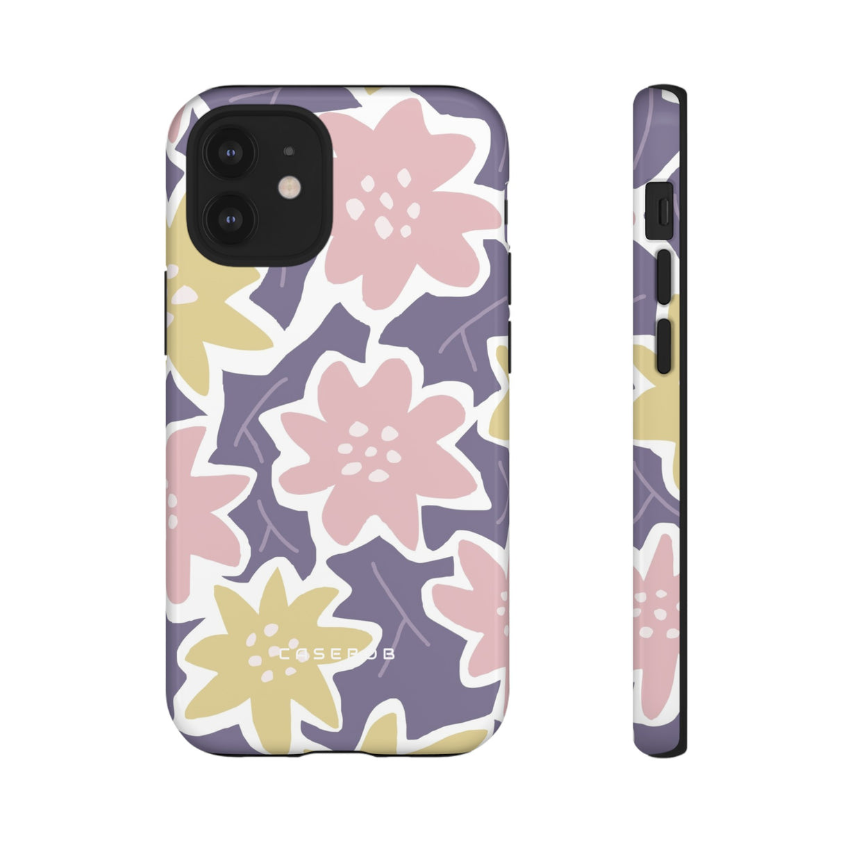 Purple Happy Flower - Protective Phone Case