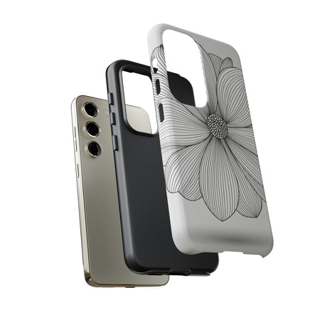 CASEBOB Phone Case Black n White Dahlia Android Case (Protective)