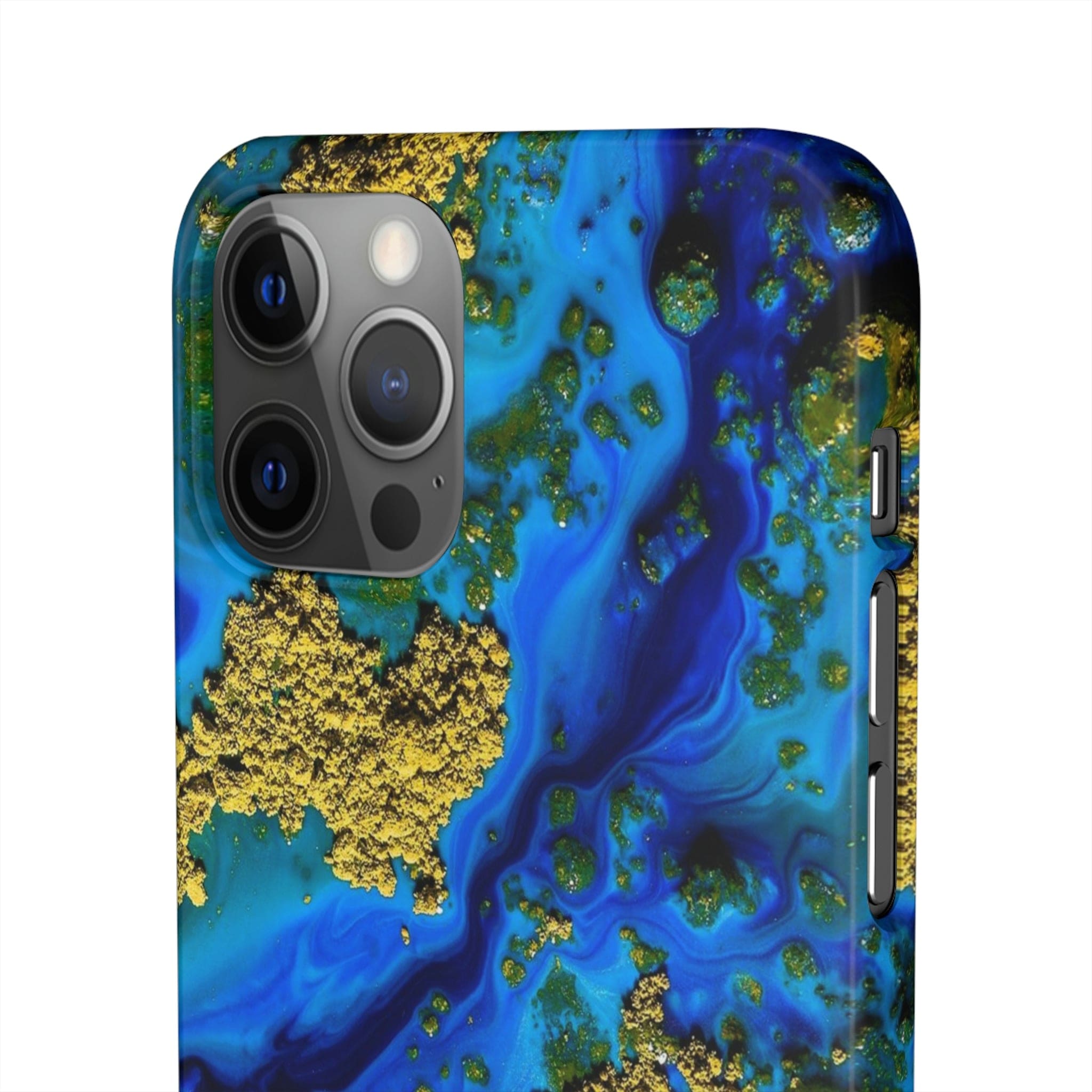 CASEBOB Phone Case Blue Clear Ocean Ink Art iPhone Case (Slim)