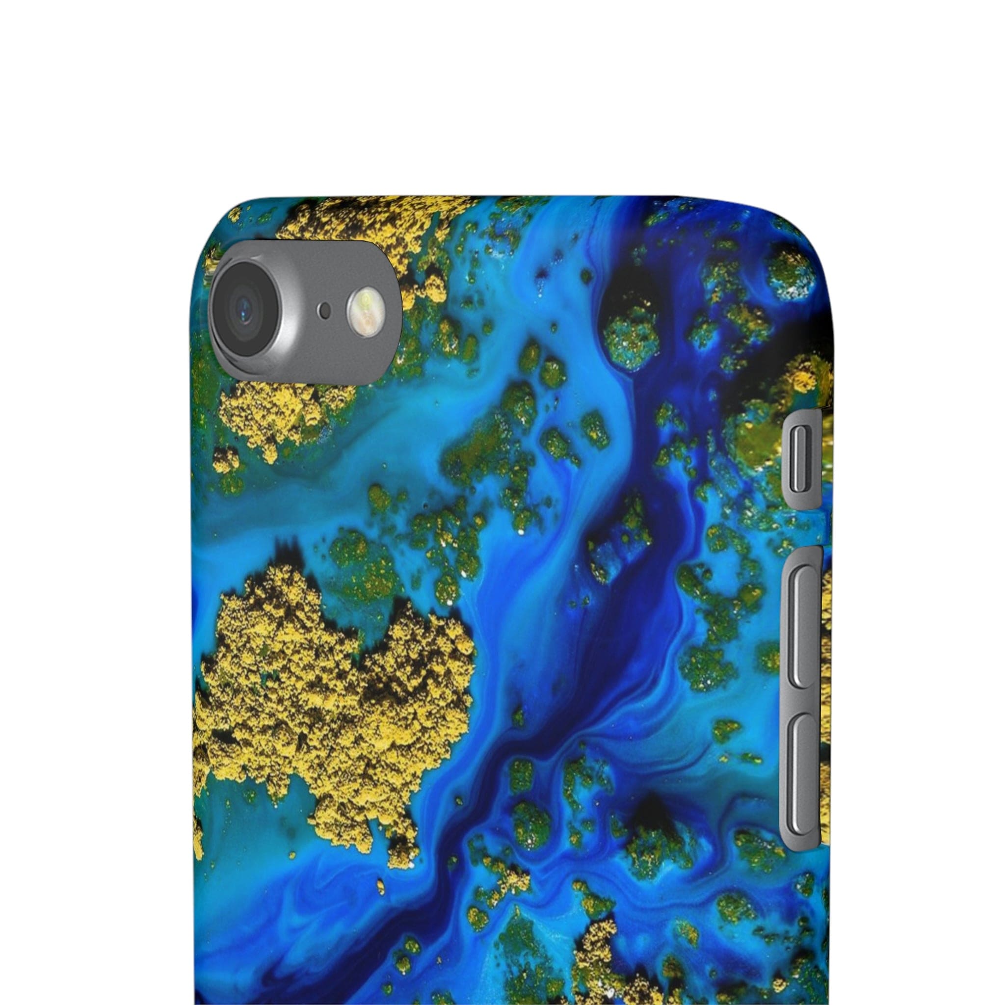 CASEBOB Phone Case Blue Clear Ocean Ink Art iPhone Case (Slim)