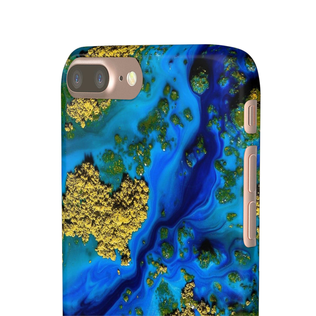 CASEBOB Phone Case Blue Clear Ocean Ink Art iPhone Case (Slim)