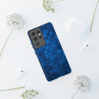 CASEBOB Phone Case Blue Geometric Android Case (Protective)