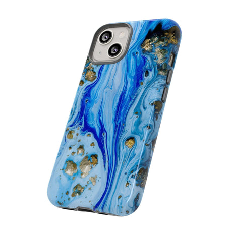 CASEBOB Phone Case Blue Ice Ink Art iPhone Case (Protective)