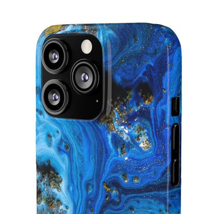 CASEBOB Phone Case Blue Ice Melt Ink Art iPhone Case (Slim)