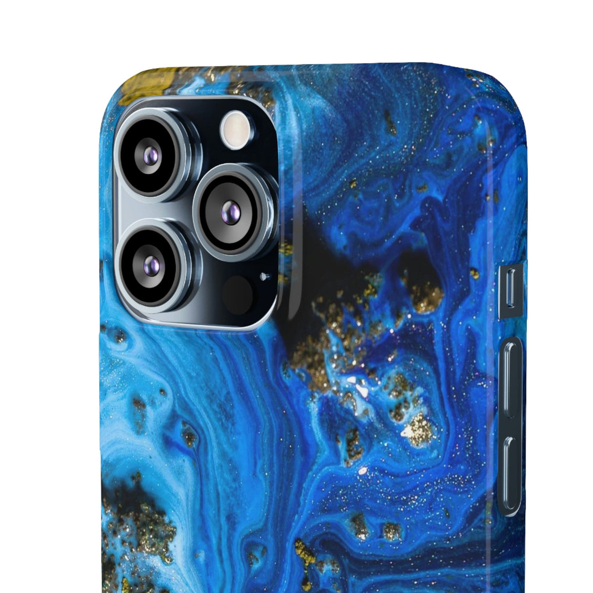 CASEBOB Phone Case Blue Ice Melt Ink Art iPhone Case (Slim)