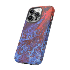 CASEBOB Phone Case Blue Lava Ink Art iPhone Case (Protective)