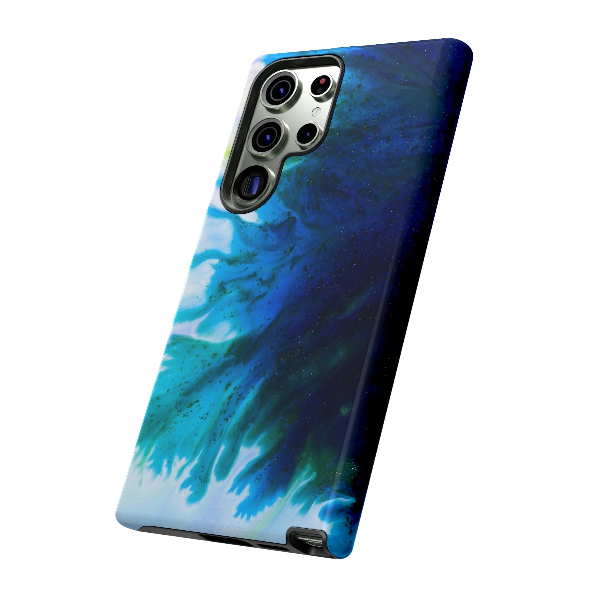 CASEBOB Phone Case Blue Liquid Ink Art Android Case (Protective)