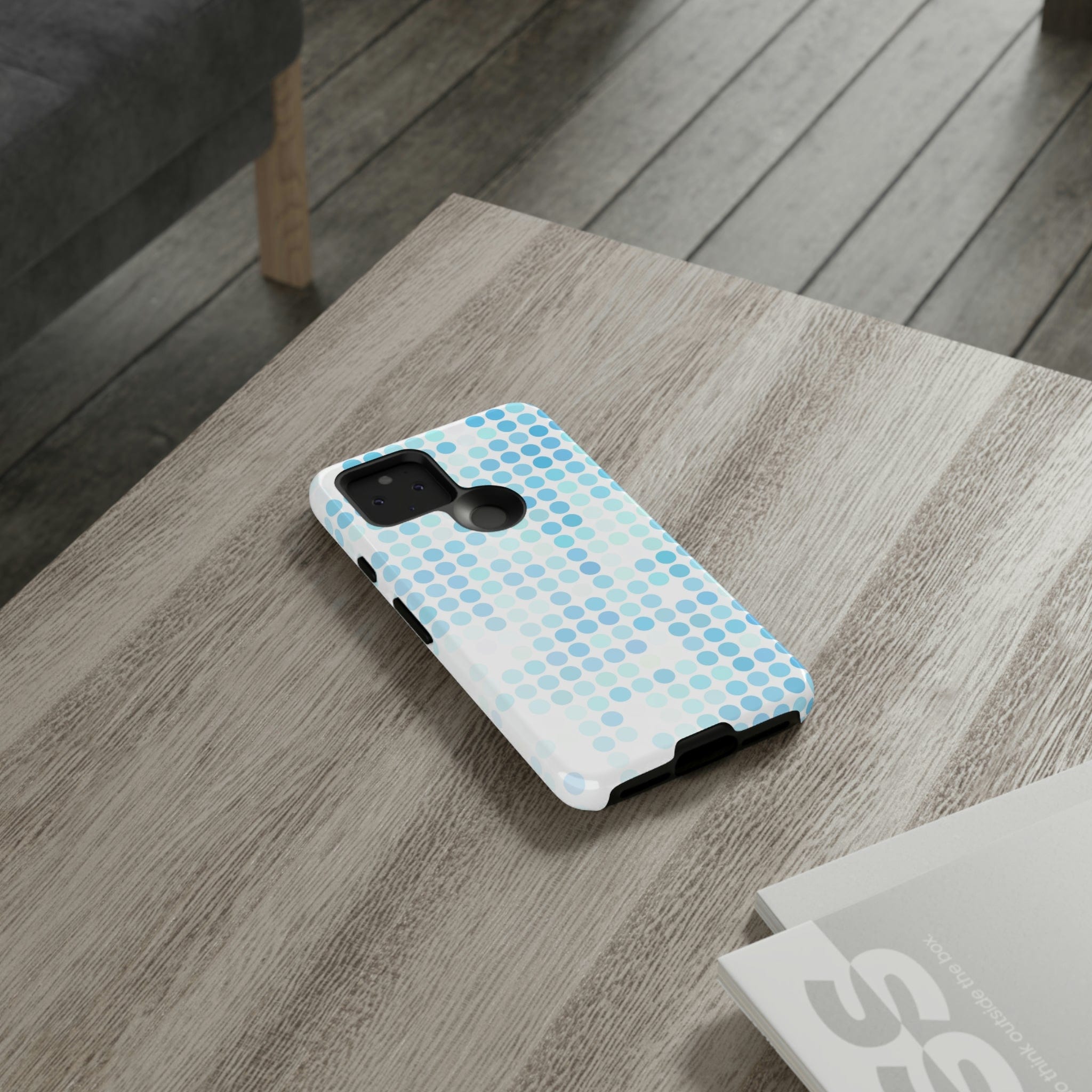 CASEBOB Phone Case Blue Pixels Android Case (Protective)