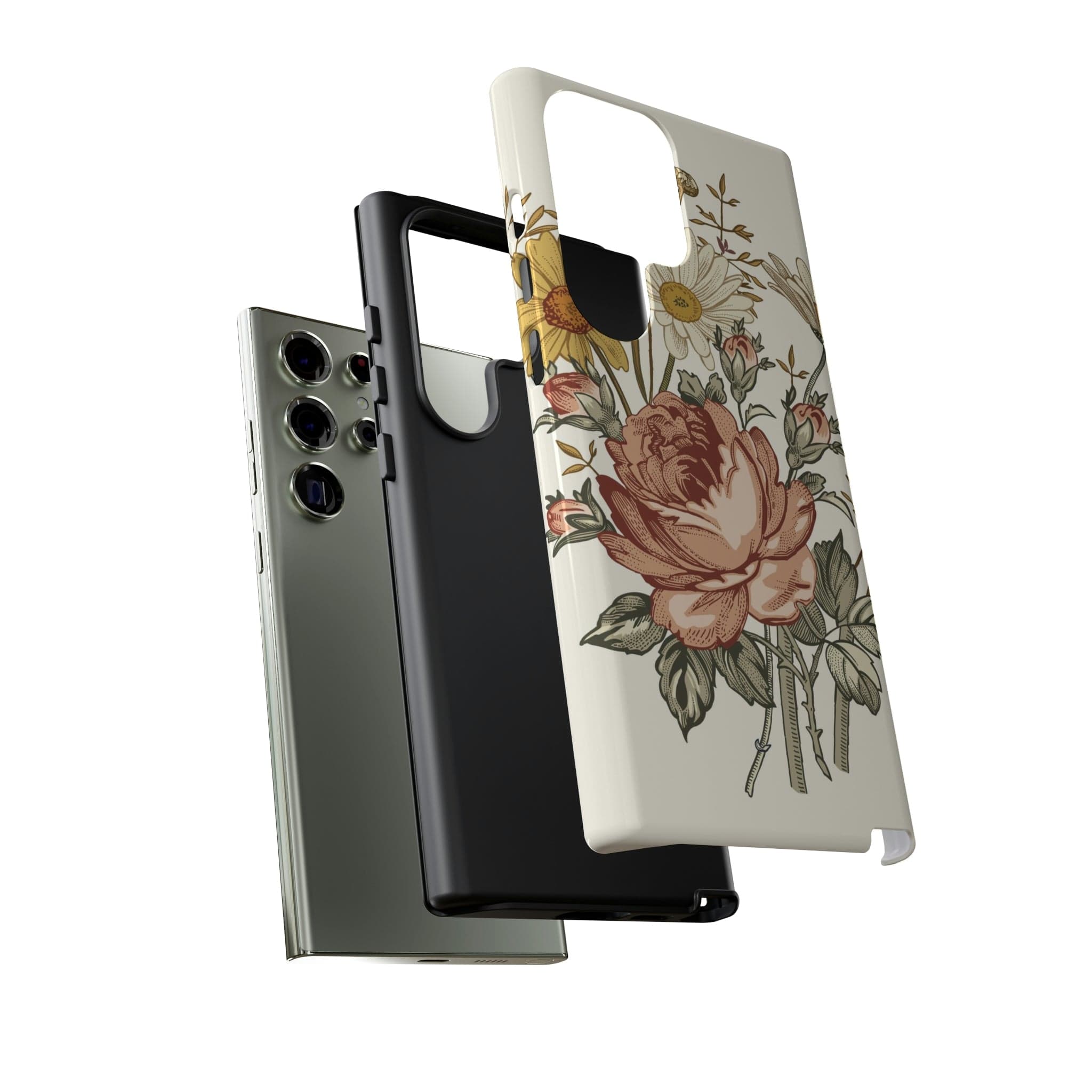 CASEBOB Phone Case Bouquet Vintage Flower Samsung Case (Protective)