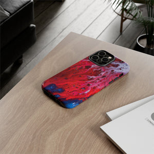 CASEBOB Phone Case Bright Red Ink Art iPhone Case (Protective)