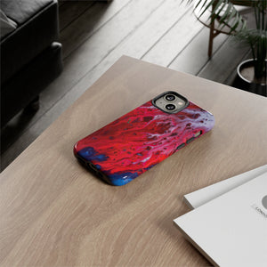 CASEBOB Phone Case Bright Red Ink Art iPhone Case (Protective)