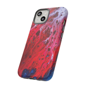 CASEBOB Phone Case Bright Red Ink Art iPhone Case (Protective)