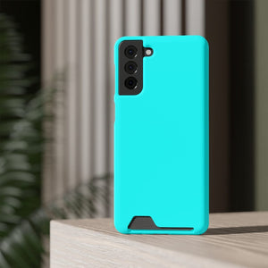 CASEBOB Phone Case Cyan Samsung Case (Card)