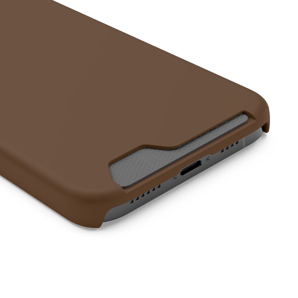 CASEBOB Phone Case Dark Brown iPhone Case (Card)