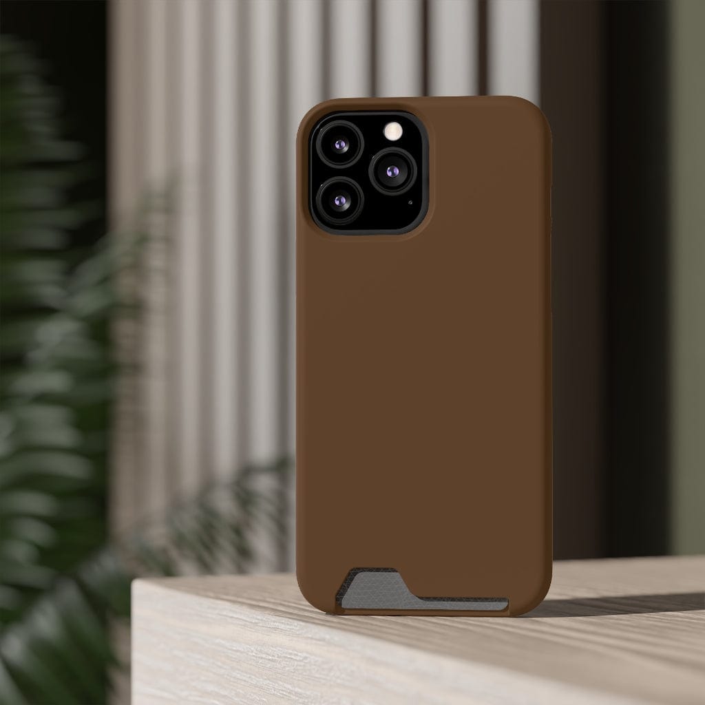 CASEBOB Phone Case Dark Brown iPhone Case (Card)