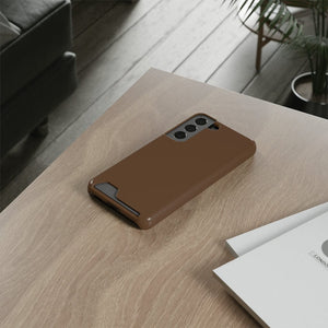 CASEBOB Phone Case Dark Brown Samsung Case (Card)