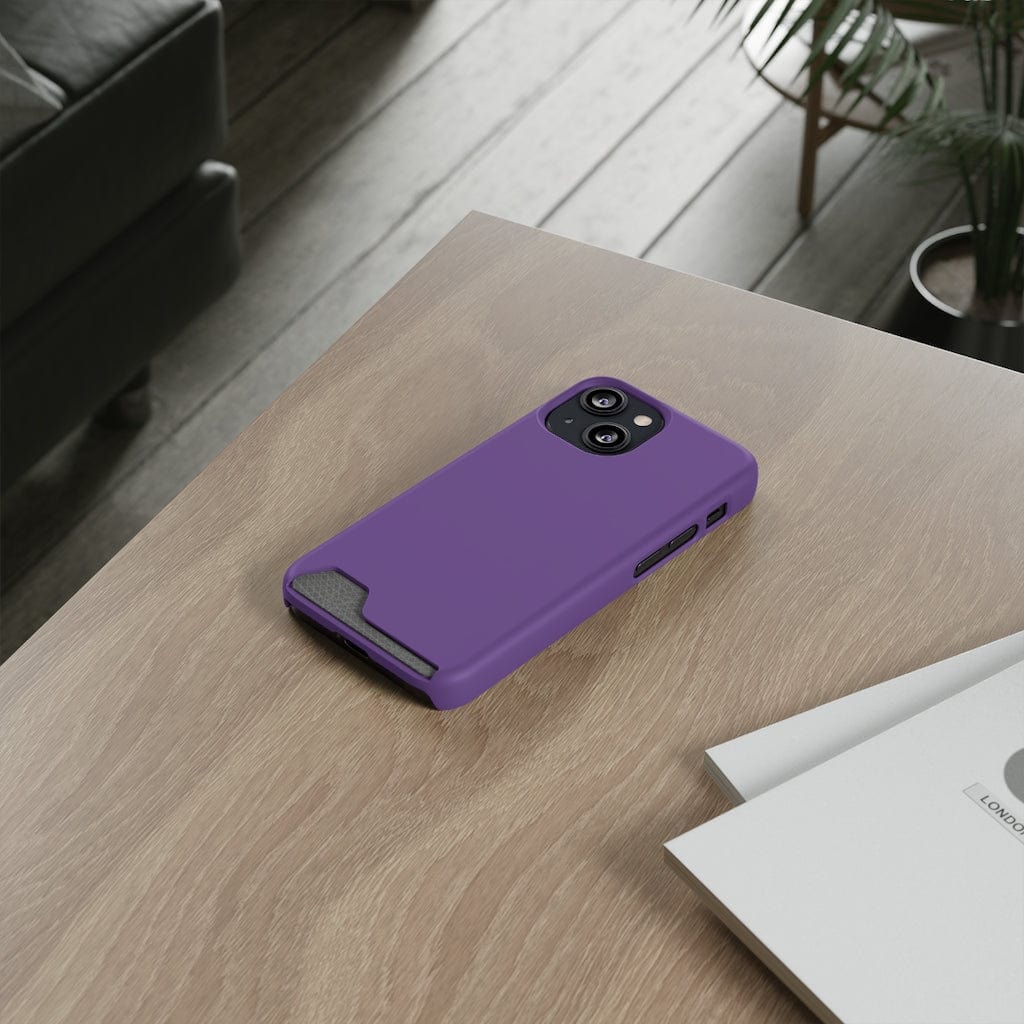 CASEBOB Phone Case Dark Lavender iPhone Case (Card)