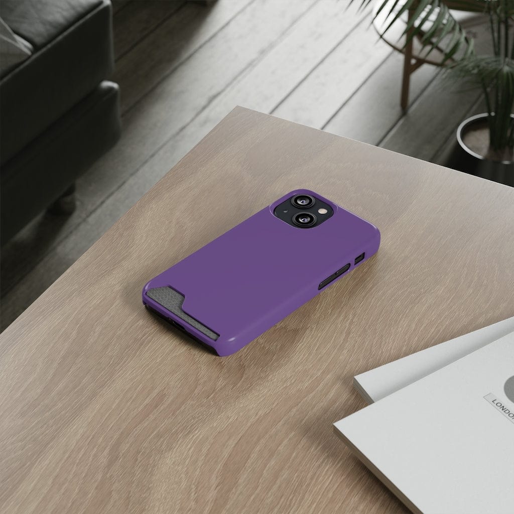 CASEBOB Phone Case Dark Lavender iPhone Case (Card)