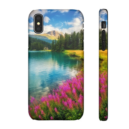 CASEBOB Phone Case Fantastic Azure Alpine Lake Samsung/iPhone (Slim)