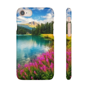 CASEBOB Phone Case Fantastic Azure Alpine Lake Samsung/iPhone (Slim)