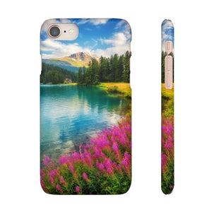 CASEBOB Phone Case Fantastic Azure Alpine Lake Samsung/iPhone (Slim)