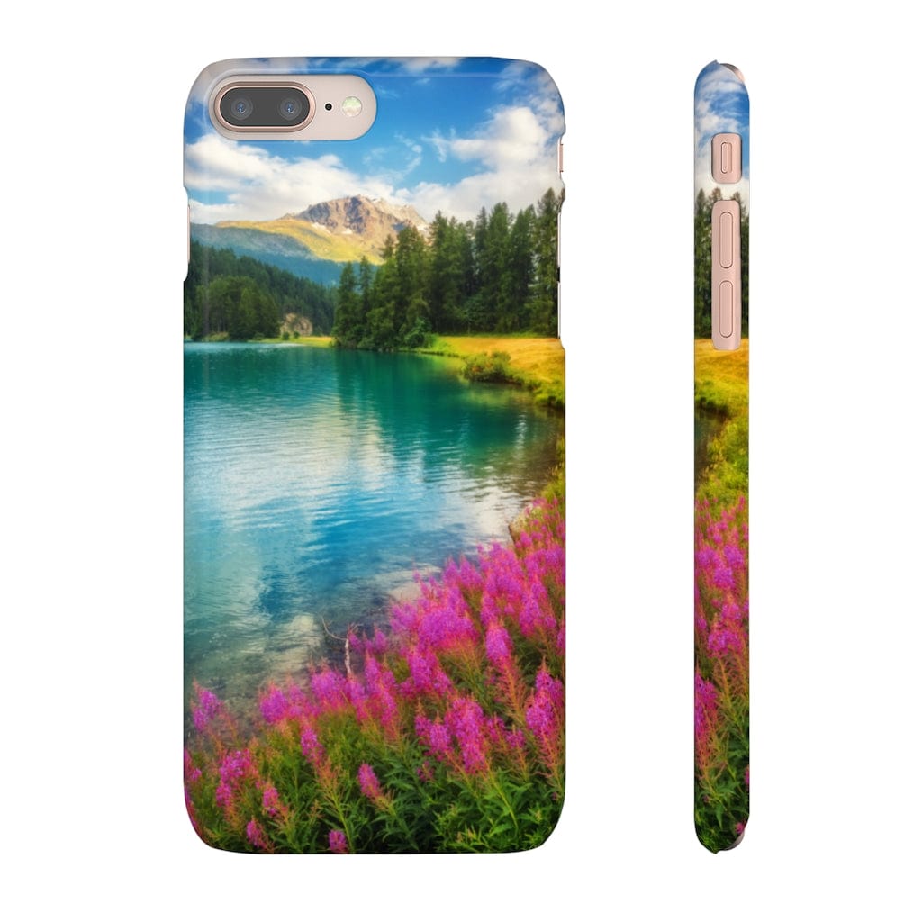 CASEBOB Phone Case Fantastic Azure Alpine Lake Samsung/iPhone (Slim)