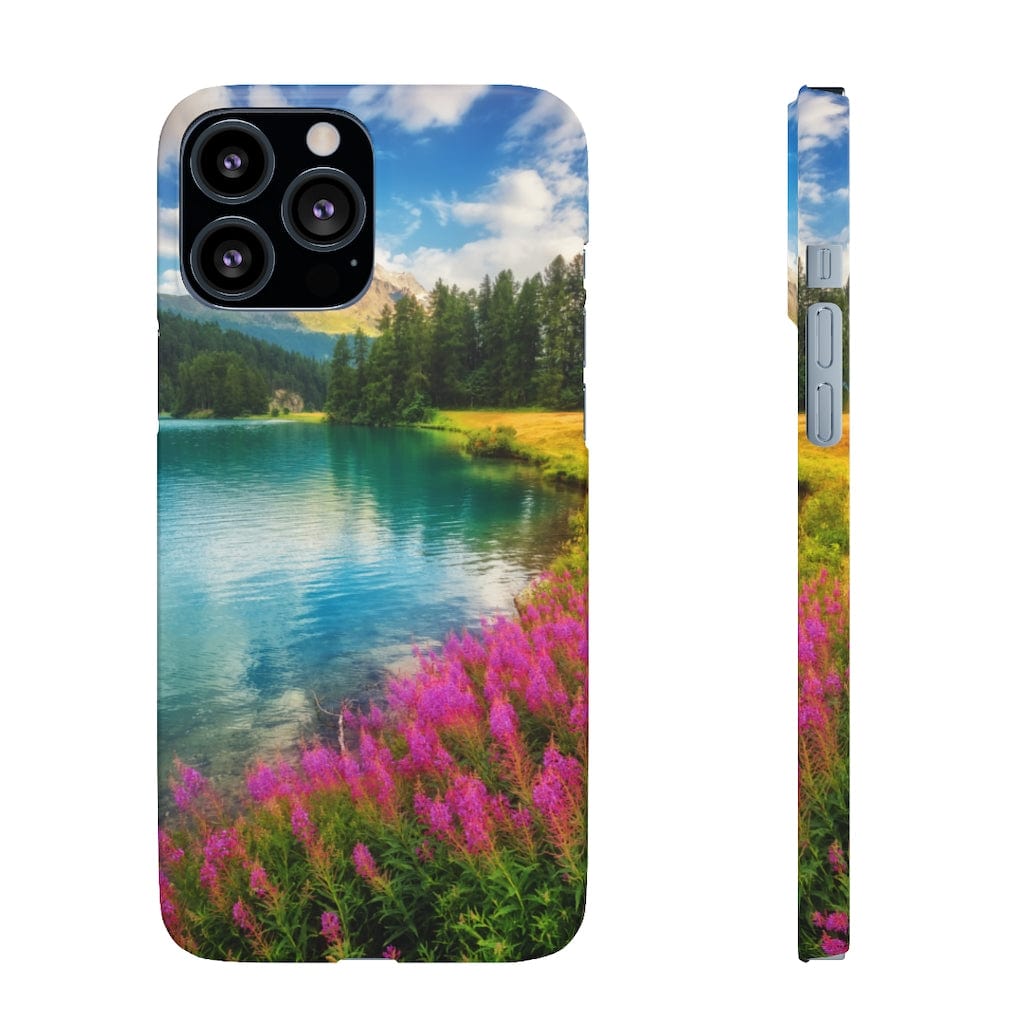 CASEBOB Phone Case Fantastic Azure Alpine Lake Samsung/iPhone (Slim)