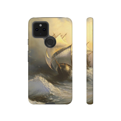 CASEBOB Phone Case Google Pixel 5 5G / Glossy Ancient sailing Android Case (Protective)