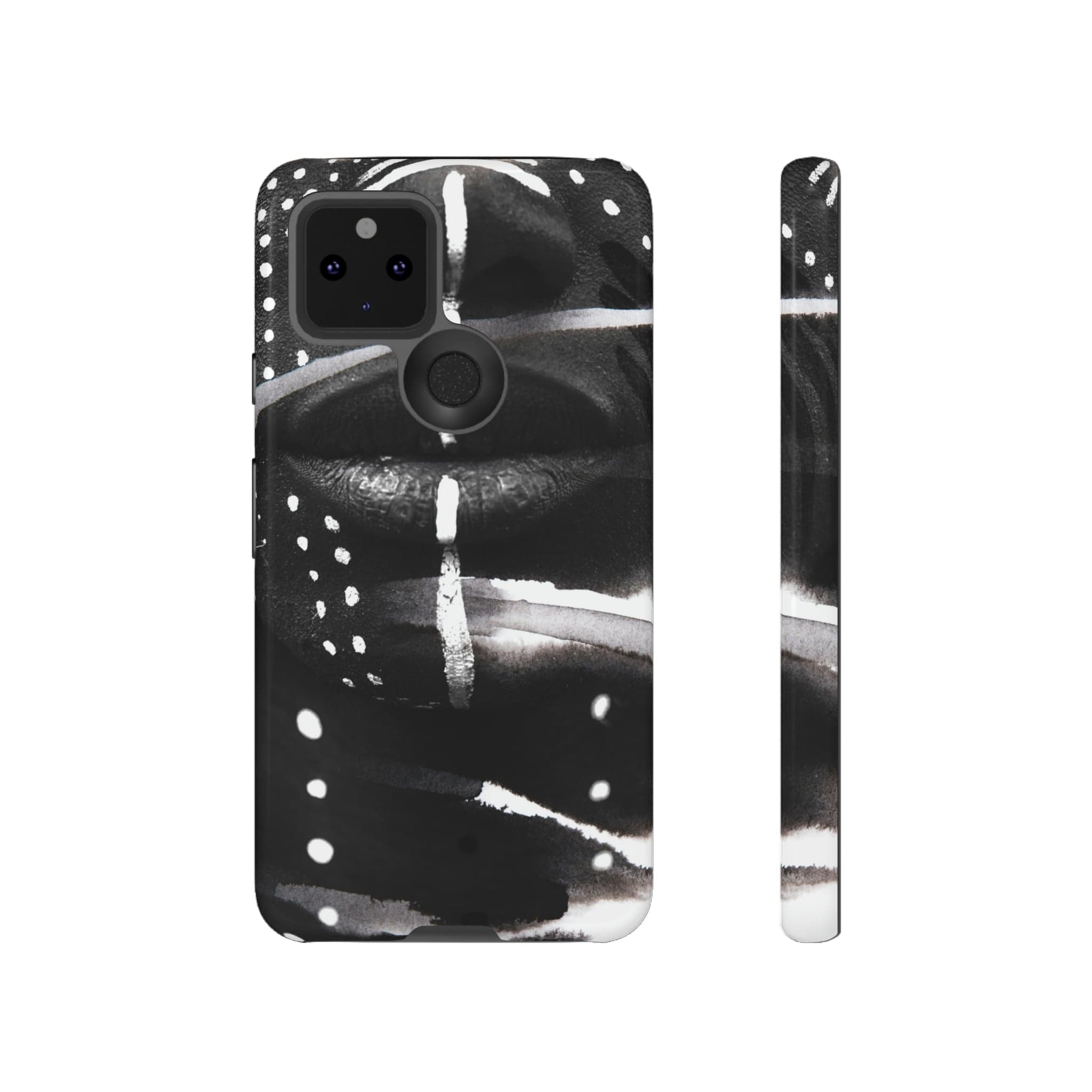 CASEBOB Phone Case Google Pixel 5 5G / Glossy War Face Paint Android Case (Protective)