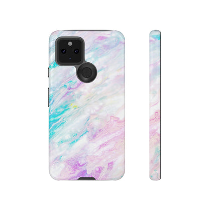 CASEBOB Phone Case Google Pixel 5 5G / Glossy Watercolor Pink Android Case (Protective)