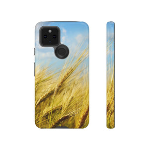 CASEBOB Phone Case Google Pixel 5 5G / Glossy Wheat Field Android Case (Protective)