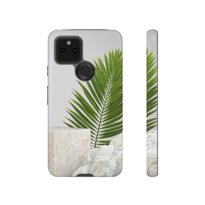 CASEBOB Phone Case Google Pixel 5 5G / Glossy White Marble Android Case (Protective)