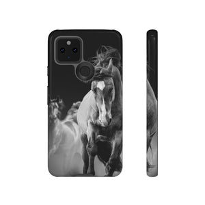 CASEBOB Phone Case Google Pixel 5 5G / Glossy Wild Horses Android Case (Protective)